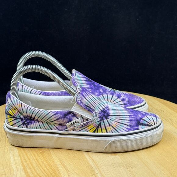 VANS Vans Classic Slip On Washed Tie-Dye Canvas Women’s Size 5.5 Sneakers - Picture 5 of 10